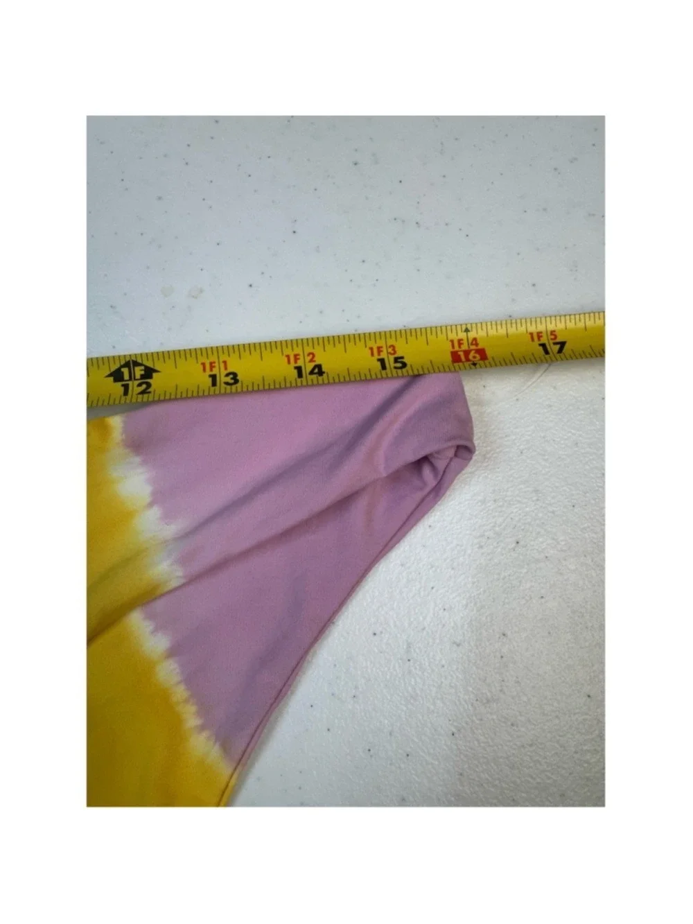 L*Space Frenchi Bikini Bottoms Womens L Multicolor Tie-Dye High Cut Cheeky